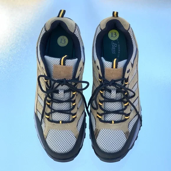 G.H. Bass & Co.® Colorado Black and Tan Low Top Hiking Shoes ~ Men’s Size 13 - Picture 5 of 9